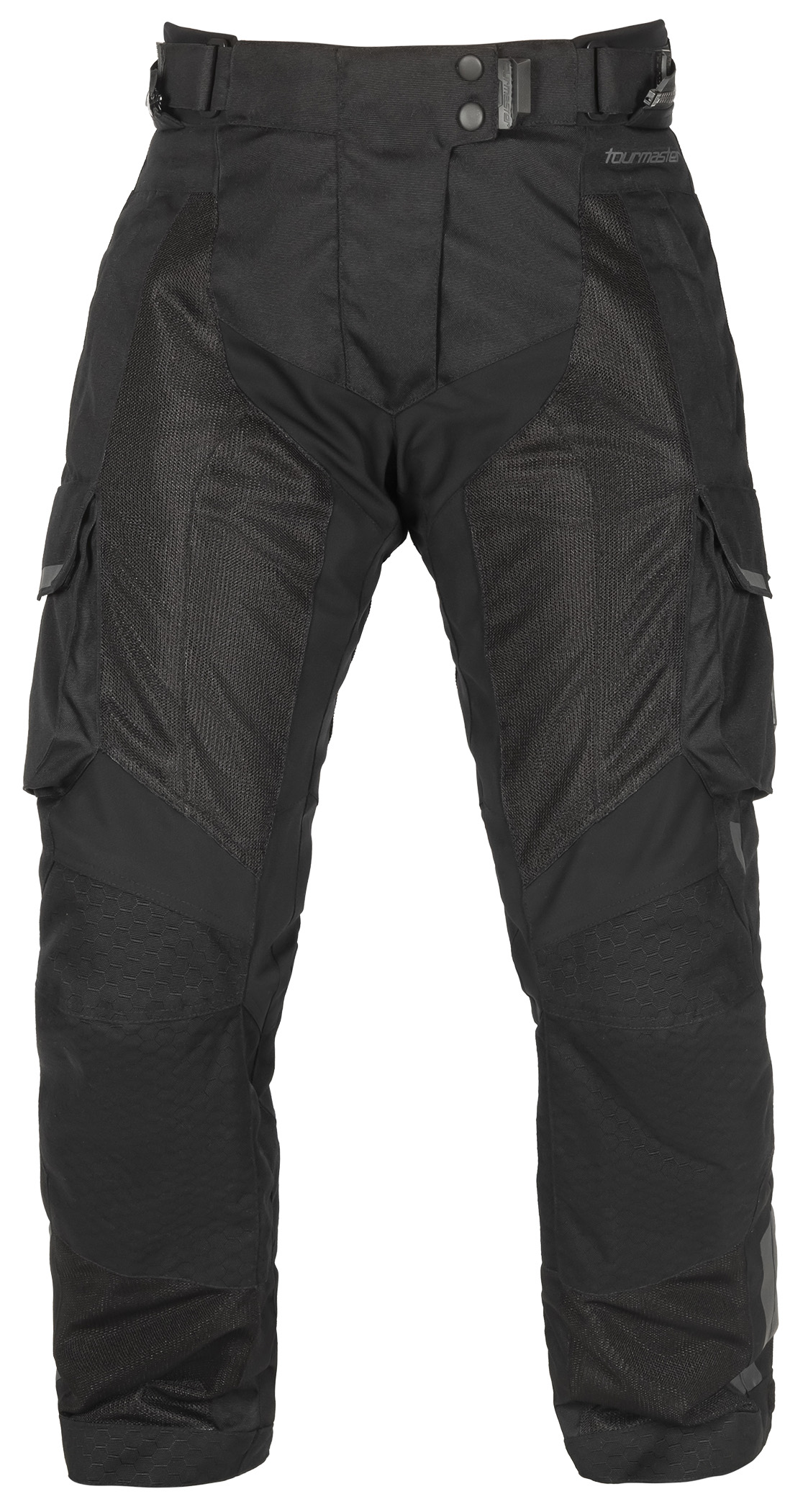 Men's Ridgecrest Hi-Flow Mesh Adventure Touring Pants - 3X-Large-Short Black - Image 3