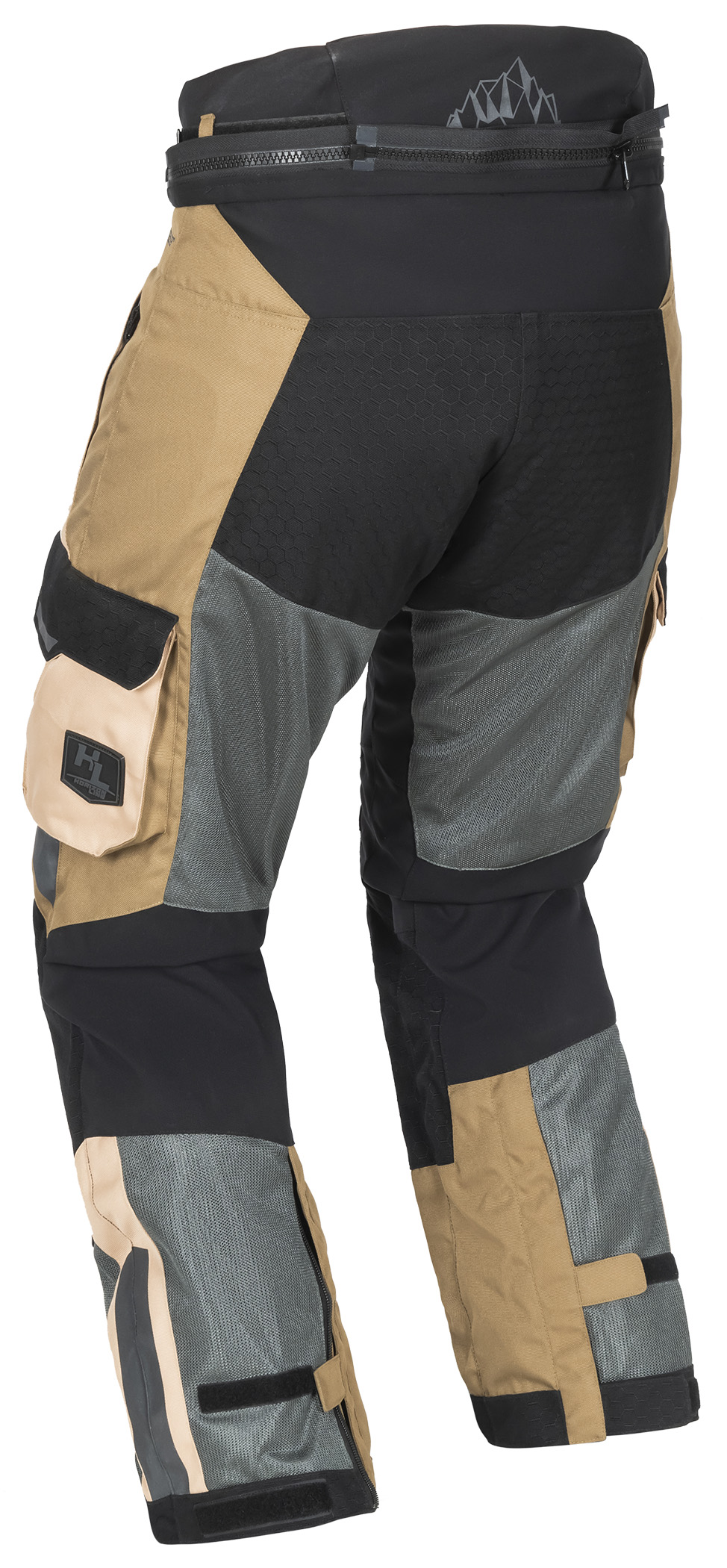Men's Ridgecrest Hi-Flow Mesh Adventure Touring Pants - 4X-Large Sand & Gray - Image 5