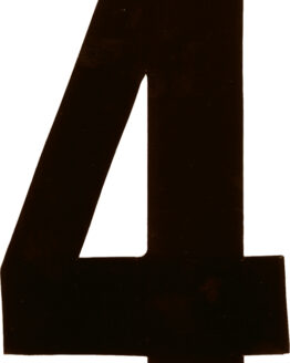 #4 4" Tall Black "Extreme" Stick-On Race Numbers - 3 Pack