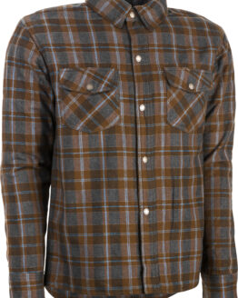 Highway 21 Marksman Flannel Brown/Tan Small Men's Riding Shirt