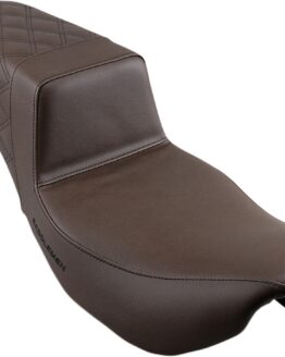 Step-Up Rear Lattice Stitch 2-Up Seat Brown