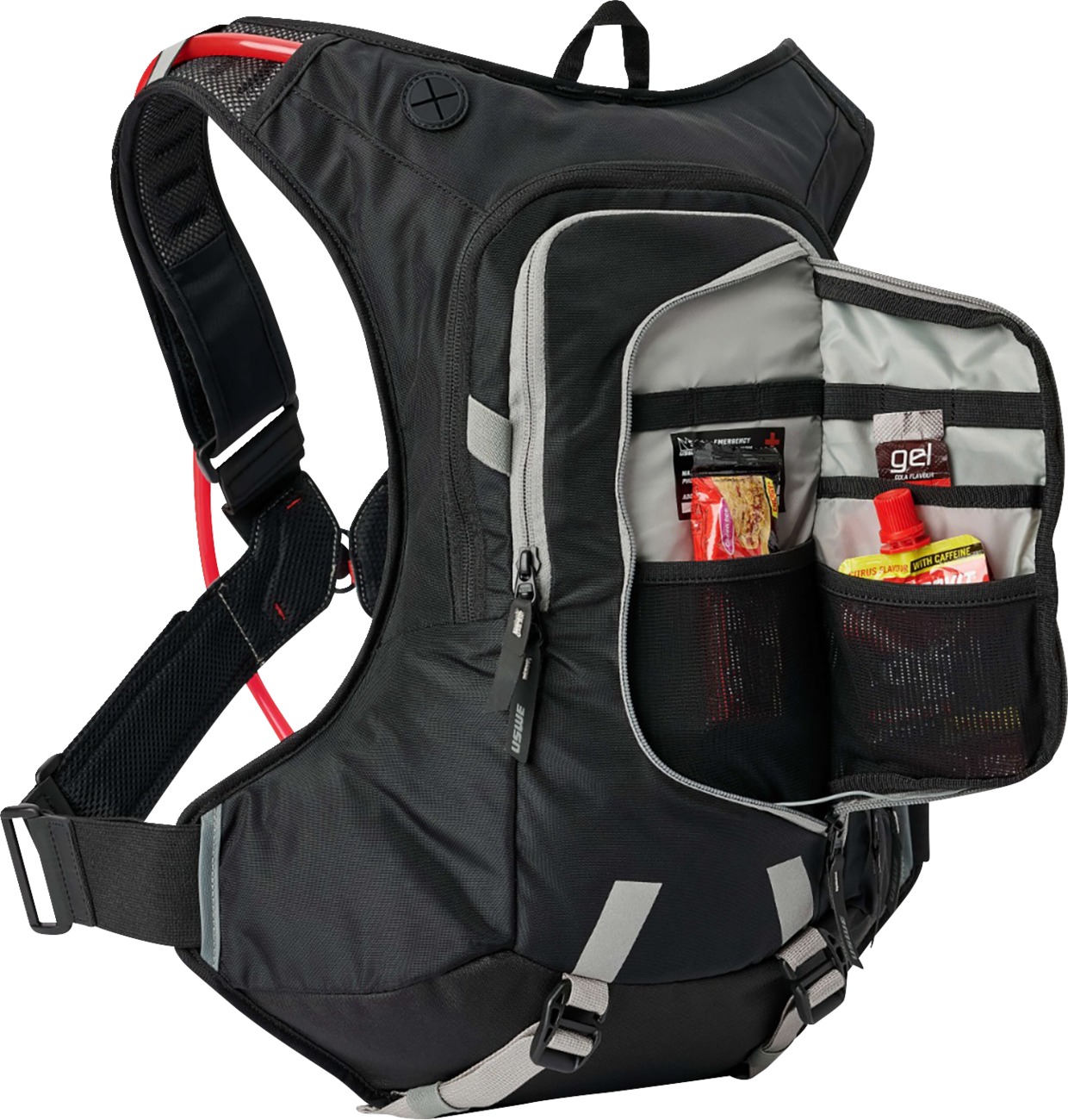 USWE Moto Hydro 12L Hydration Pack Black/Gray 3.0L Bladder - Image 3