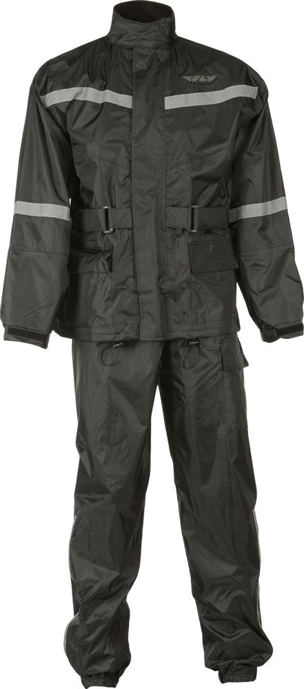 Fly Racing 2-Piece Rain Suit Black 2X-Large - Image 3