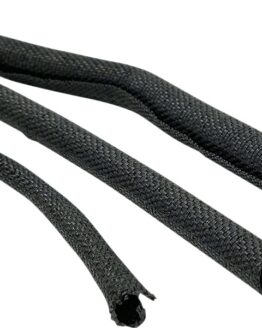 Namz Woven Cloth Split Loom 8' Set of 1/8", 1/4", 3/8" Black