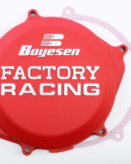 Boyesen Factory Racing Clutch Cover Red Aluminum Fits 09-16 Honda CRF450R