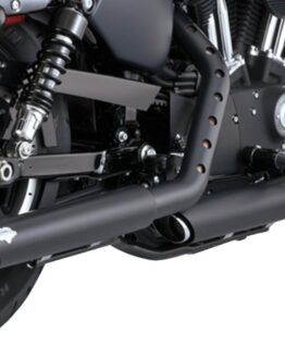 Vance & Hines Twin Slash 3" Black Slip-On Exhaust For 14-22 HD Sportster