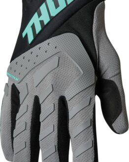 Thor Youth Spectrum Gloves XS Gray/Mint/Black