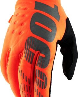 Men's Brisker Cold-Weather Gloves Flo Orange/Black Size M