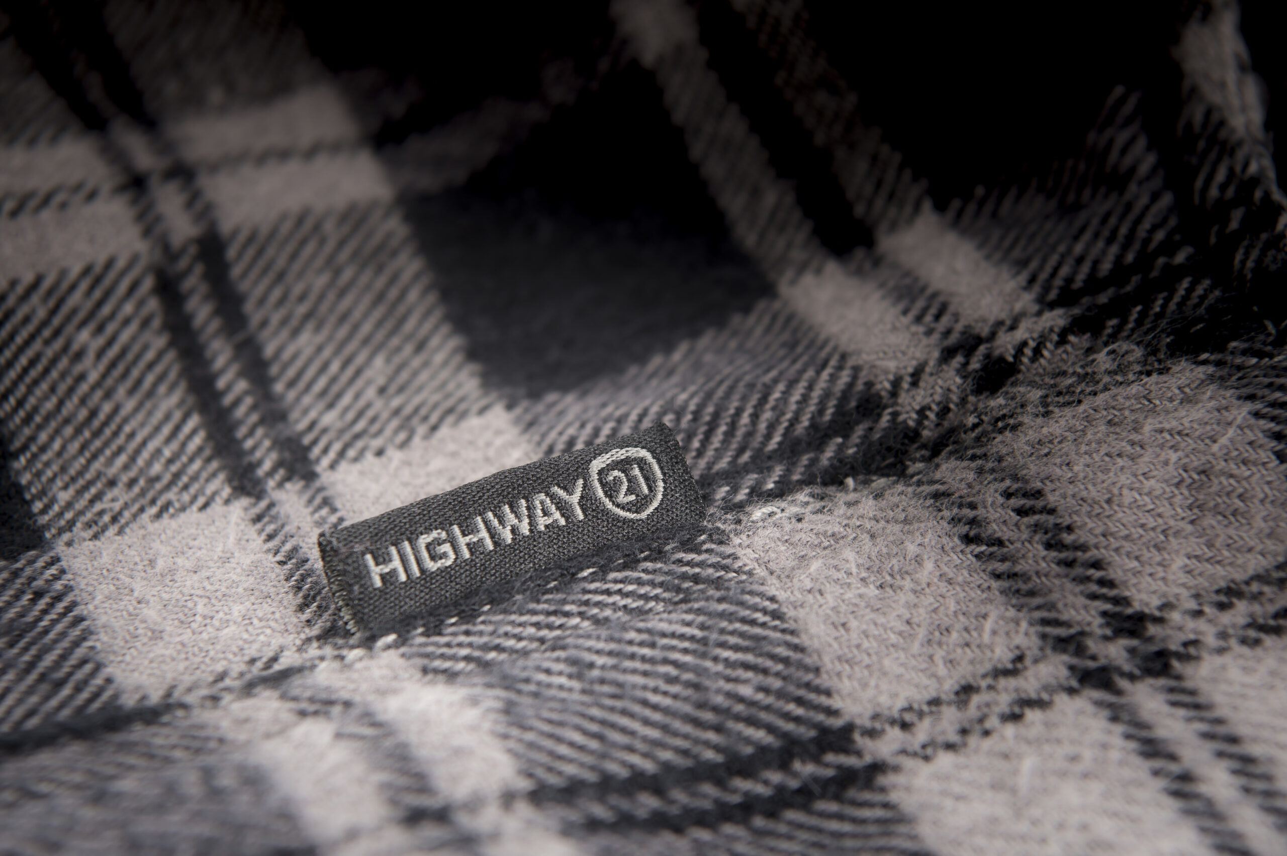 Highway 21 Marksman Flannel Black/Grey Large Men's Riding Shirt - Image 5