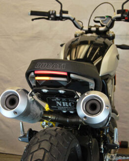 Tucked Fender Eliminator Kit Black by NRC Fits 18-24 Ducati Scrambler 1100