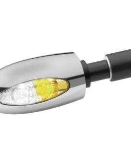 Kuryakyn Bl 1000 Handlebars White/Amber Chrome 7/8-1in Hollow Ends