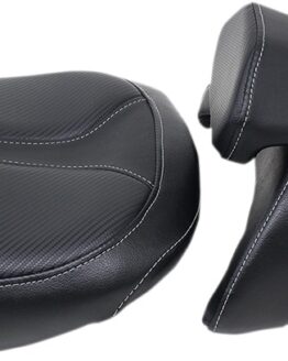 Heated Adventure Tour Vinyl 2-Up Seat Black Foam Low