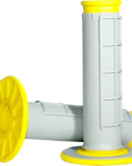 MX Dual Compound Grips 1/2 Waffle - Grey/ Yellow