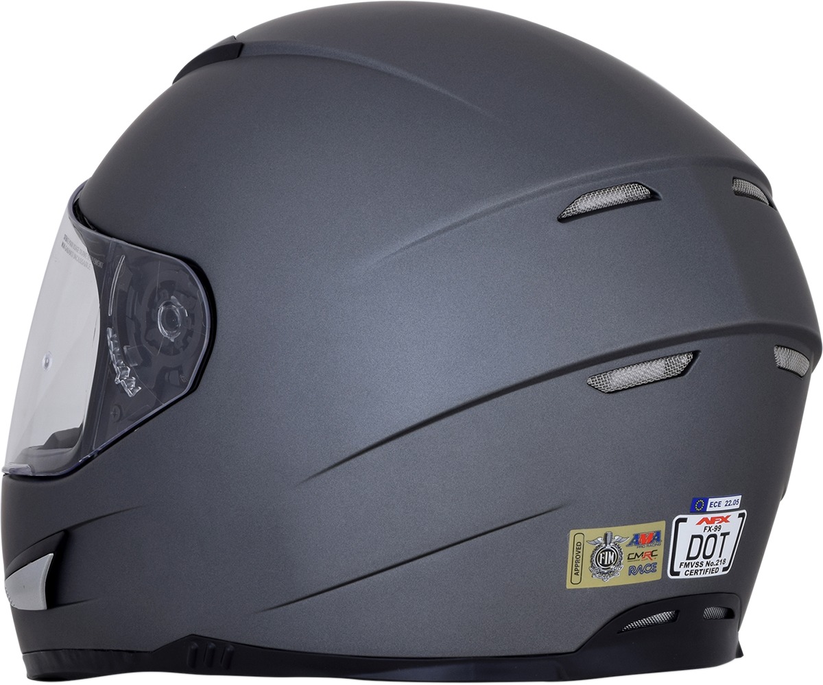 FX-99 Full Face Street Helmet Gray Medium *Open Box* - Image 4