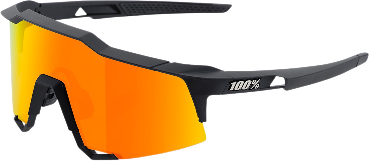 100% Speedcraft Sunglasses, Black/Red Lens, Unisex - Image 3