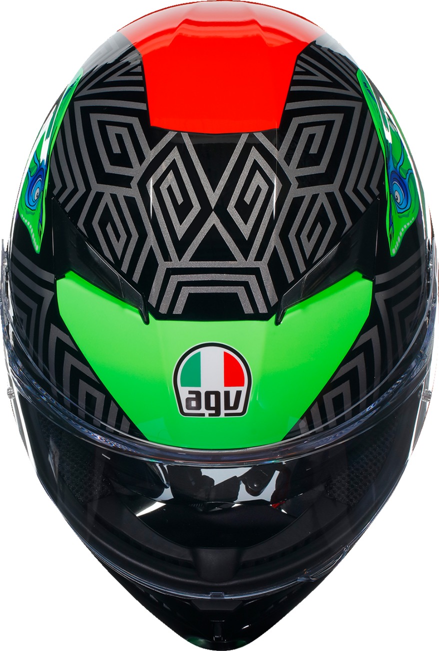 AGV K3 Kamaleon Full Face Helmet Green 2XL Unisex - Image 3
