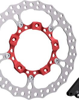 Right Side 14" Full Floating Rotor w/ Bracket Red