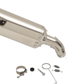 Yoshimura R77 Stainless Slip-On Exhaust Silver Fits 14-19 Suzuki V-Strom 1000