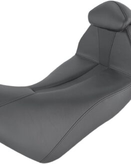 Adventure Track Stitched 2-Up Seat Black Low w/Backrest