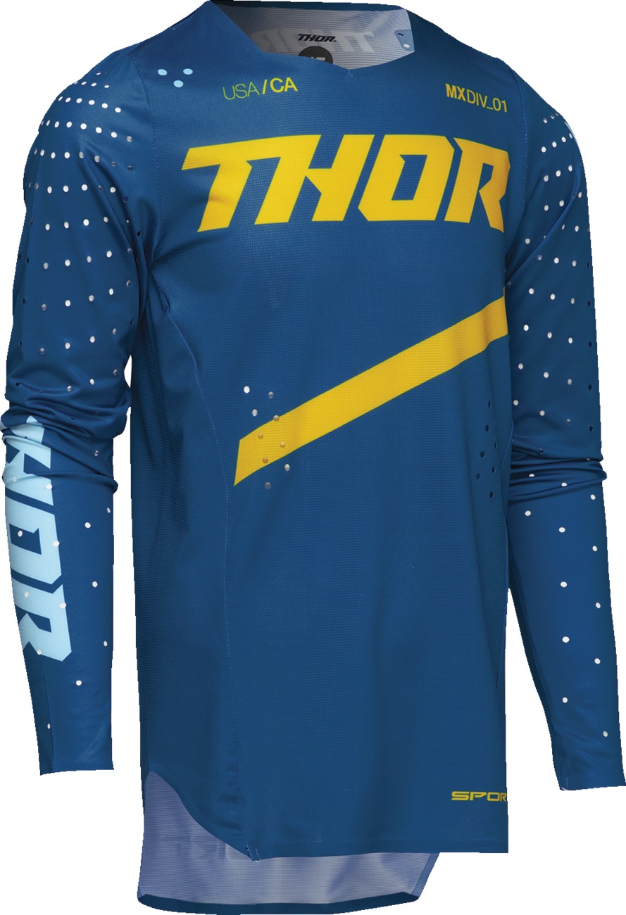 Thor Youth SPORTMODE Brave Jersey Blue Yellow XL - Image 3