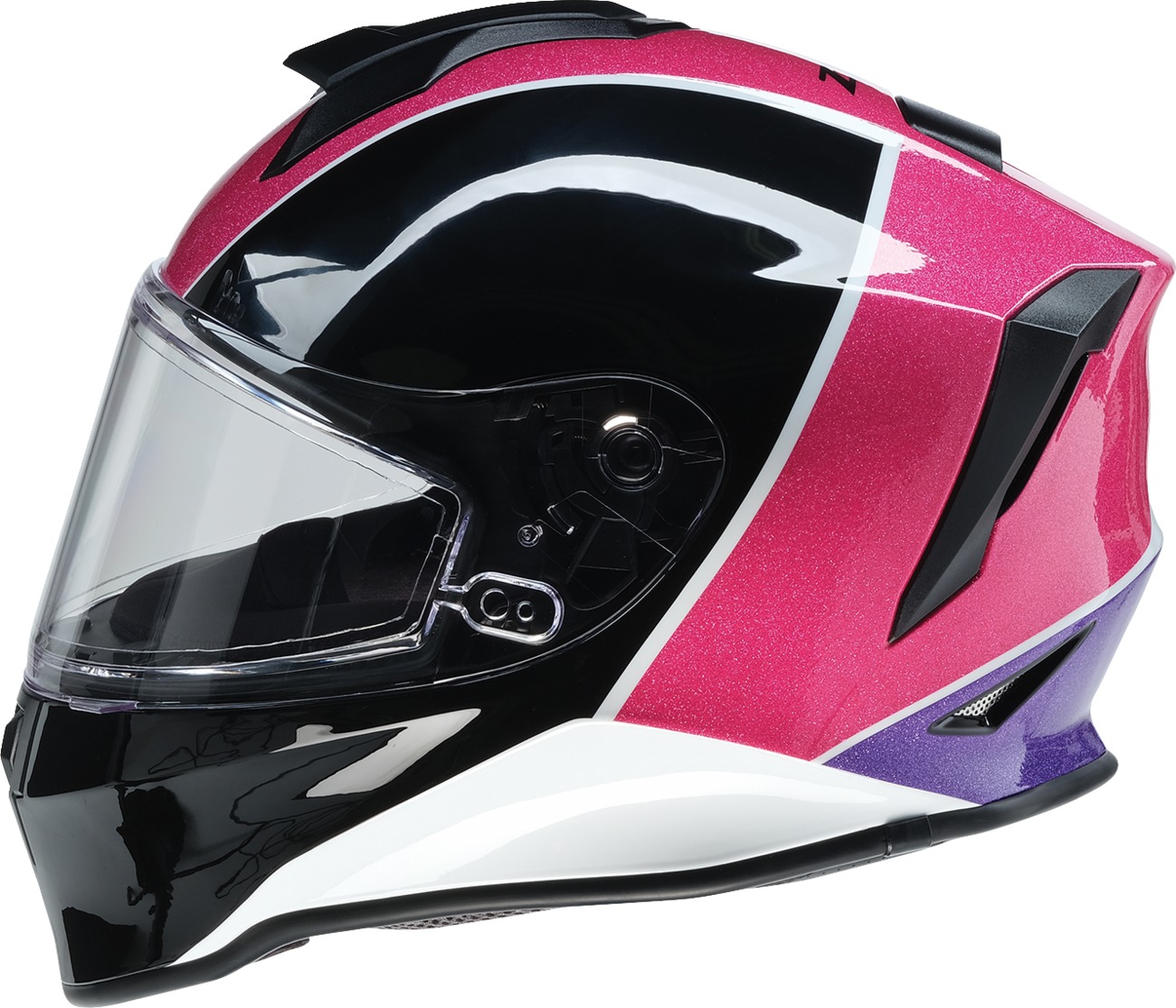 Z1R Youth Warrant Fresh Pow Snow Helmet - M, Purple/Pink - Image 4