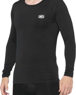 100% Men's Basecamp Long Sleeve Base Layer Black XL
