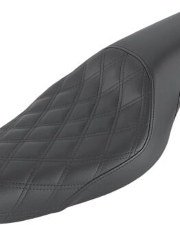 Profiler Lattice Stitched 2-Up Seat - Black