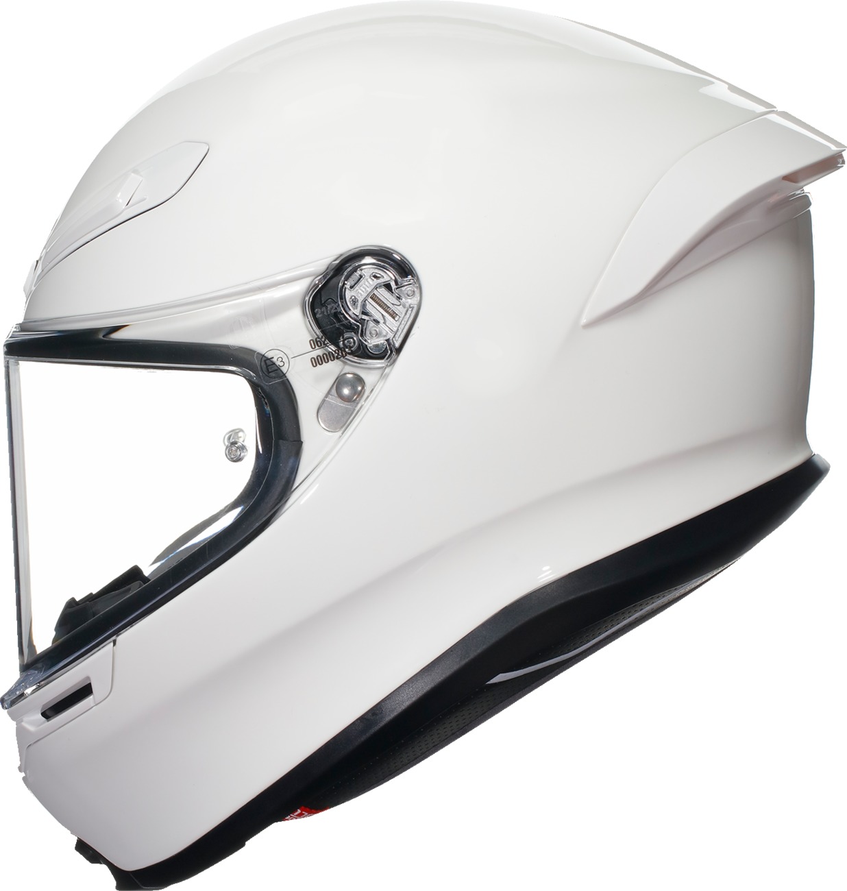 AGV K6 S Solid Full Face Helmet XL Gloss White - Image 4