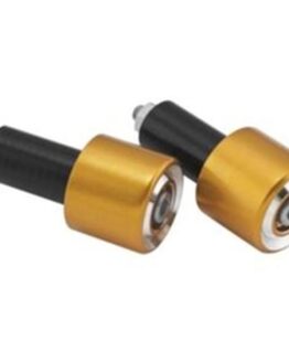 BikeMaster Anodized Aluminum Billet Bar Ends Gold - Pair
