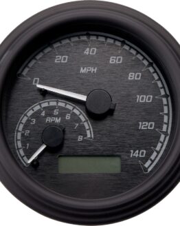 Dakota Digital MVX-2002 Series Fatbob Gauge - Black/Grey