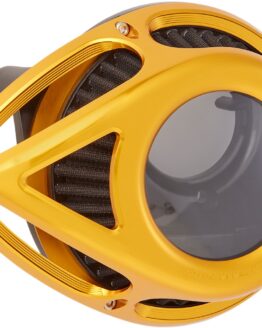 Clear Tear Sucker Air Cleaner Kit Gold by Arlen Ness