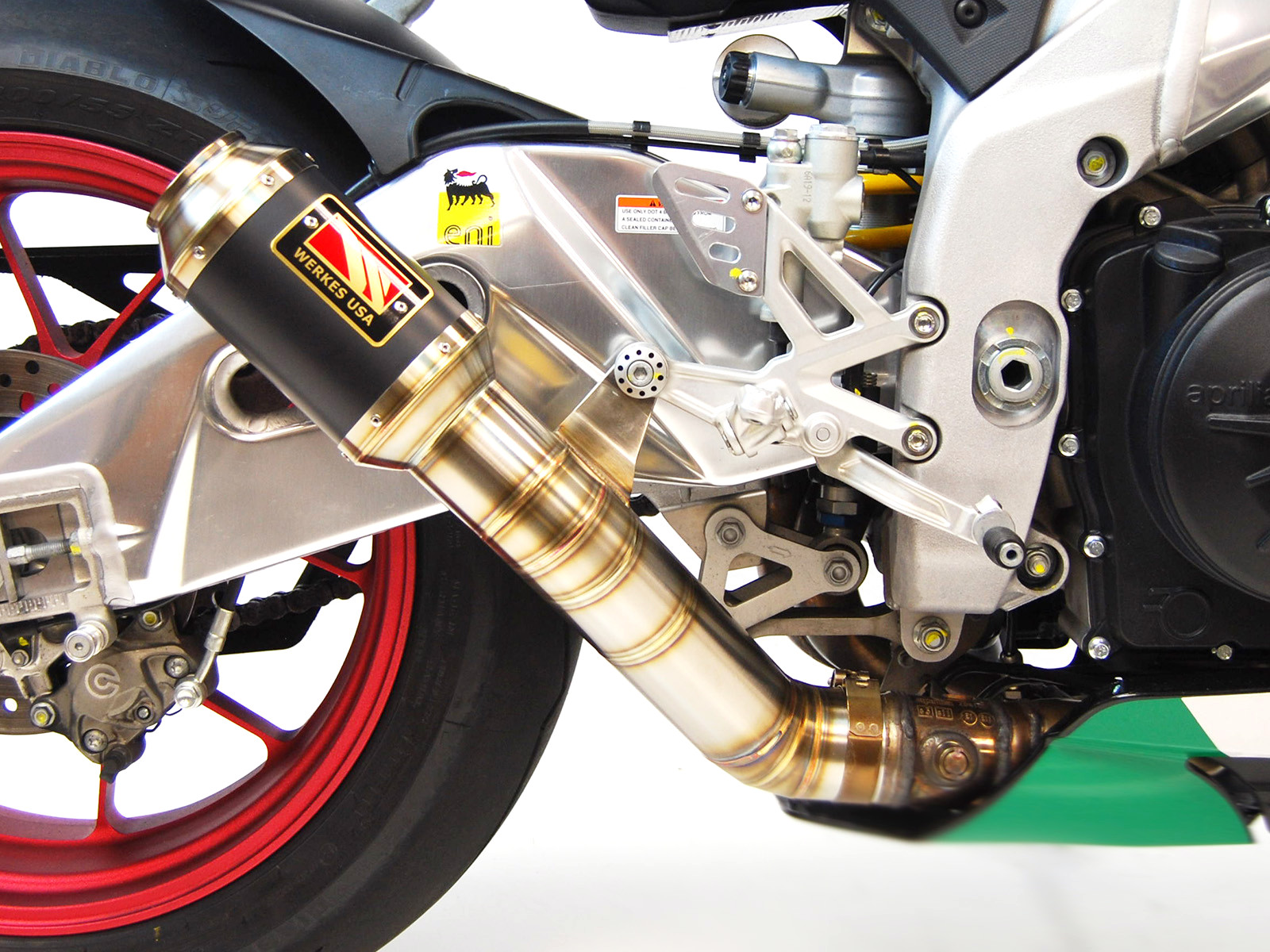 Black Center GP Race Slip On Exhaust - Image 3