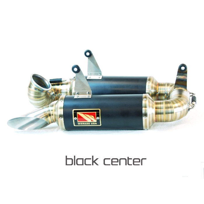 Black Center GP Slip On Exhaust - Image 3