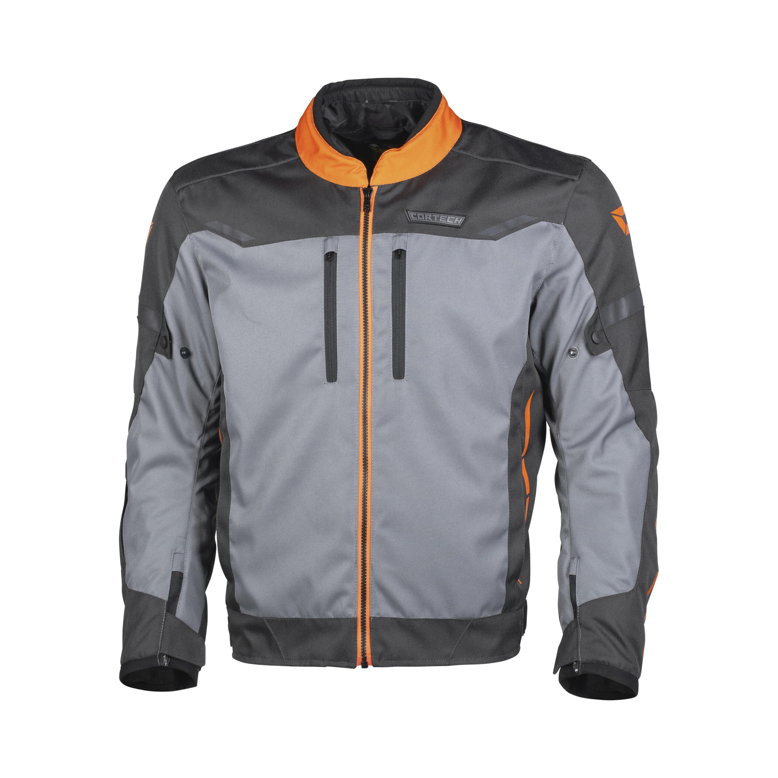 Men's Aero-Tec Armored Riding Jacket Gunmetal/Orange Medium - Image 3