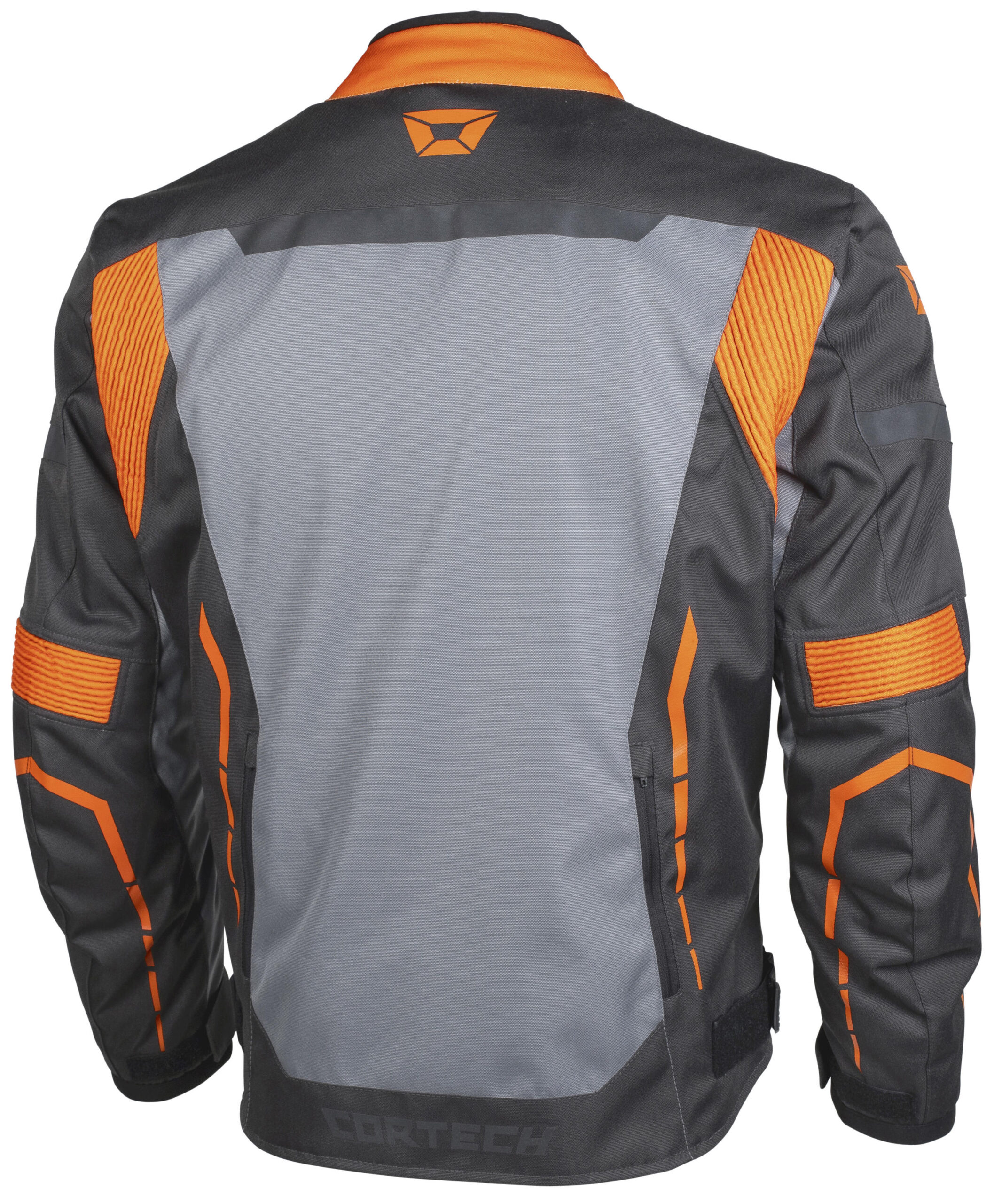 Men's Aero-Tec Armored Riding Jacket Gunmetal/Orange Medium - Image 4