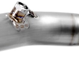 Akrapovic Titanium Link Pipe Silver Fits 15-22 Yamaha R1