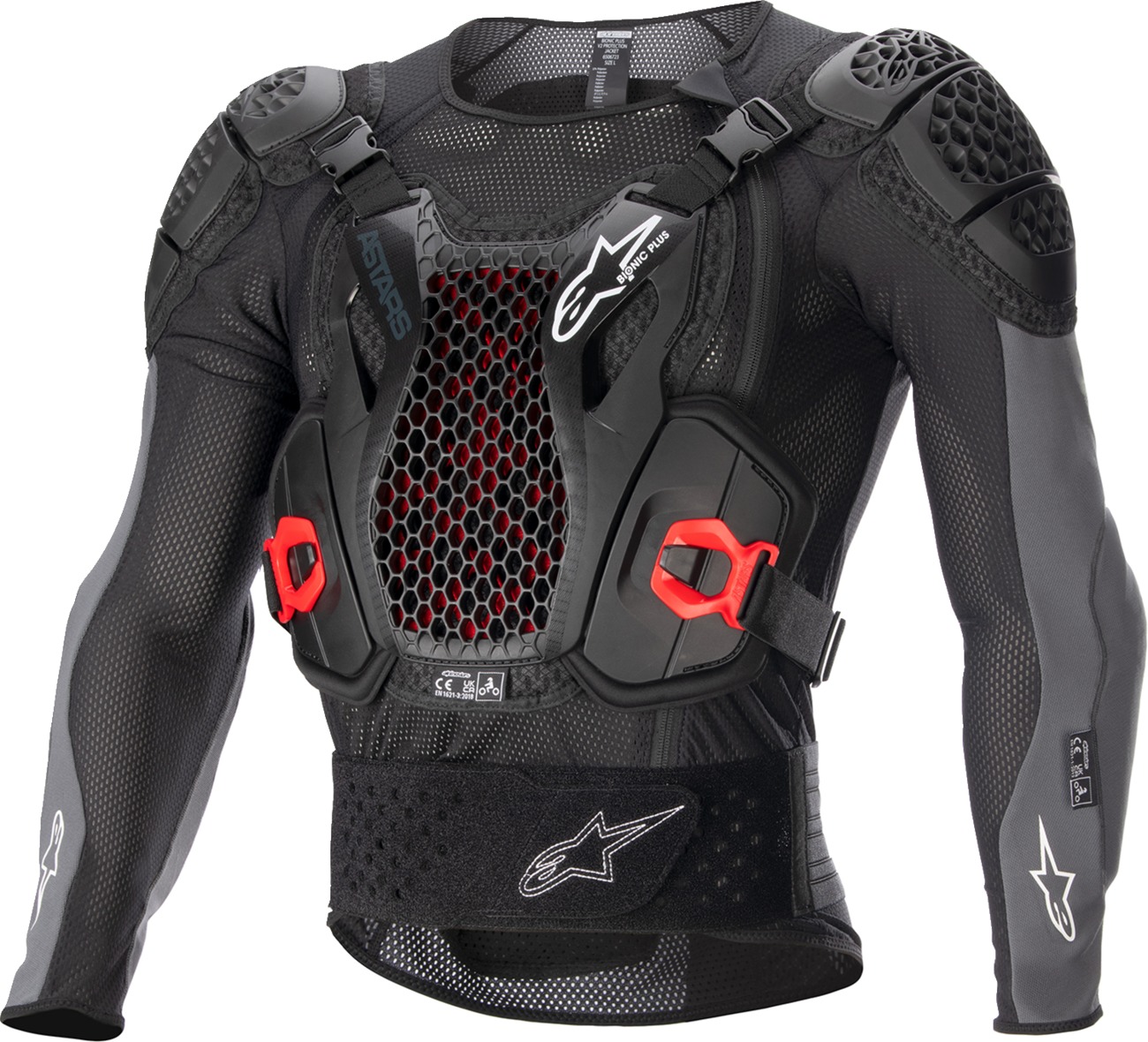 Alpinestars Bionic Plus V2 Protection Jacket Black/Anthracite/Red XL - Image 3