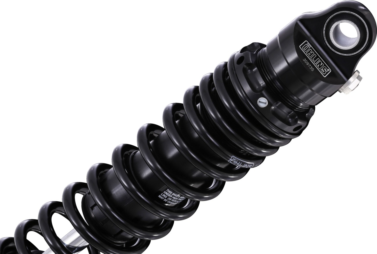 Ohlins STX 36 Blackline Rear Twin Shocks Black Pair For Harley-Davidson Touring - Image 4