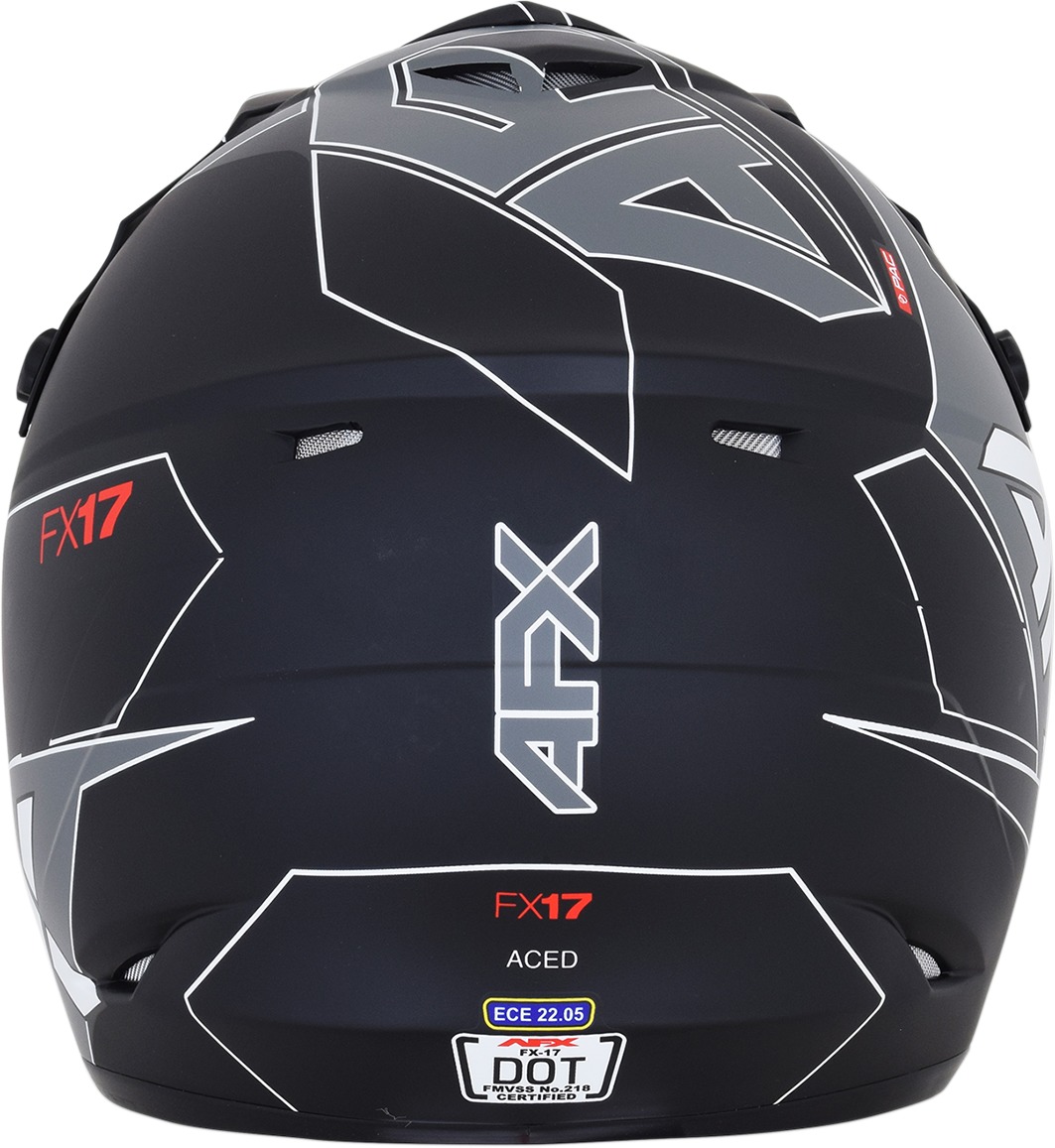 FX-17 Full Face Offroad Helmet Matte Black X-Large - Image 7