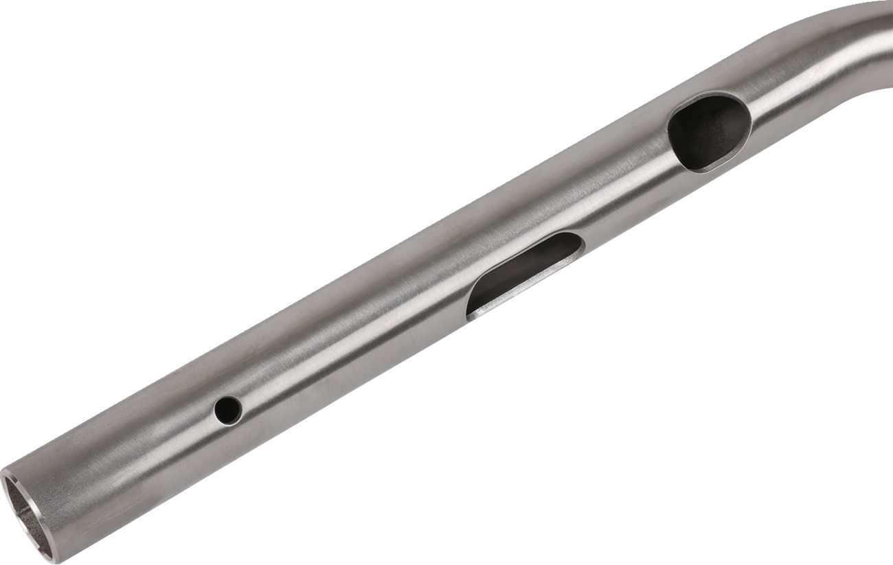 Thrashin 1in Mid Bend Handlebar Stainless Steel Polished For Harley - Image 4