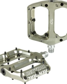 Renthal Revo-F Flat Pedals Silver/Gold Pair