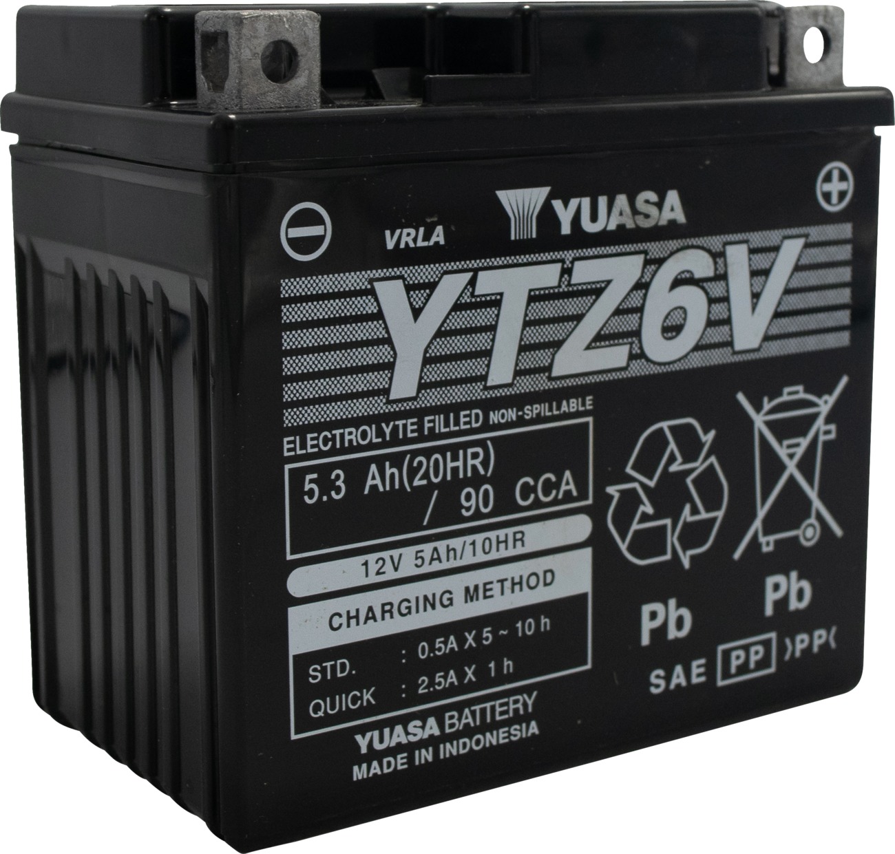 Yuasa YTZ6V AGM Maintenance Free 12V Battery - Image 5