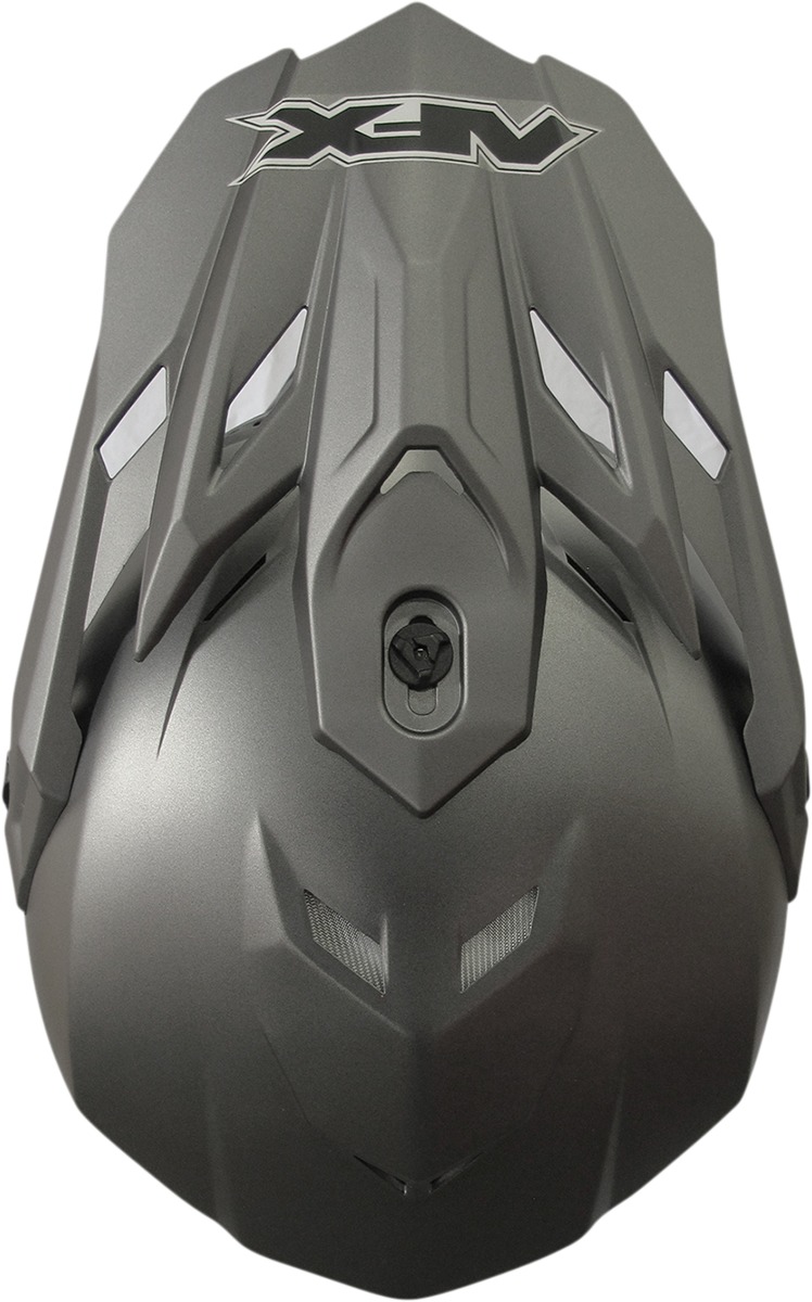 FX-19R Full Face Offroad Helmet Matte Gray Large - Image 4