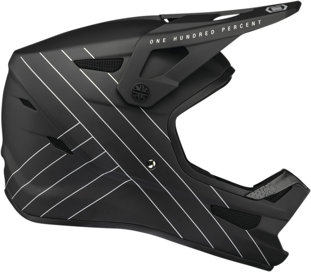 100% Youth Status Bike Helmet Black Youth L - Image 3