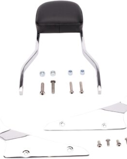 Cobra Short Square 14" Chrome Sissy Bar Backrest Fits Honda VTX1300C/1800C/F