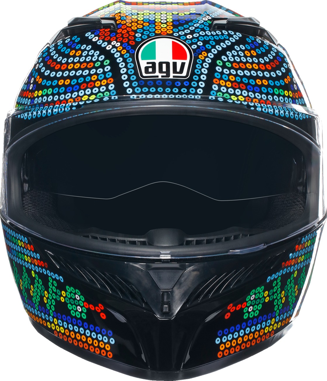 AGV K3 Rossi Winter Test 2018 Helmet Large Multi-Color - Image 4