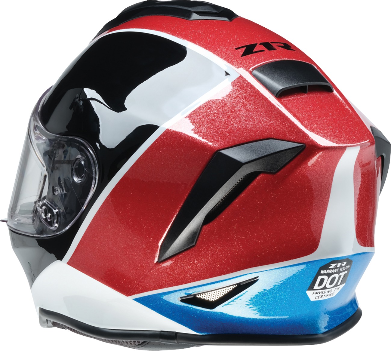 Z1R Youth Warrant Fresh Pow Snow Helmet Red Gloss S - Image 4