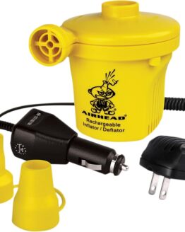 Airhead Rechargeable 12V Air Pump with AC/DC Chargers