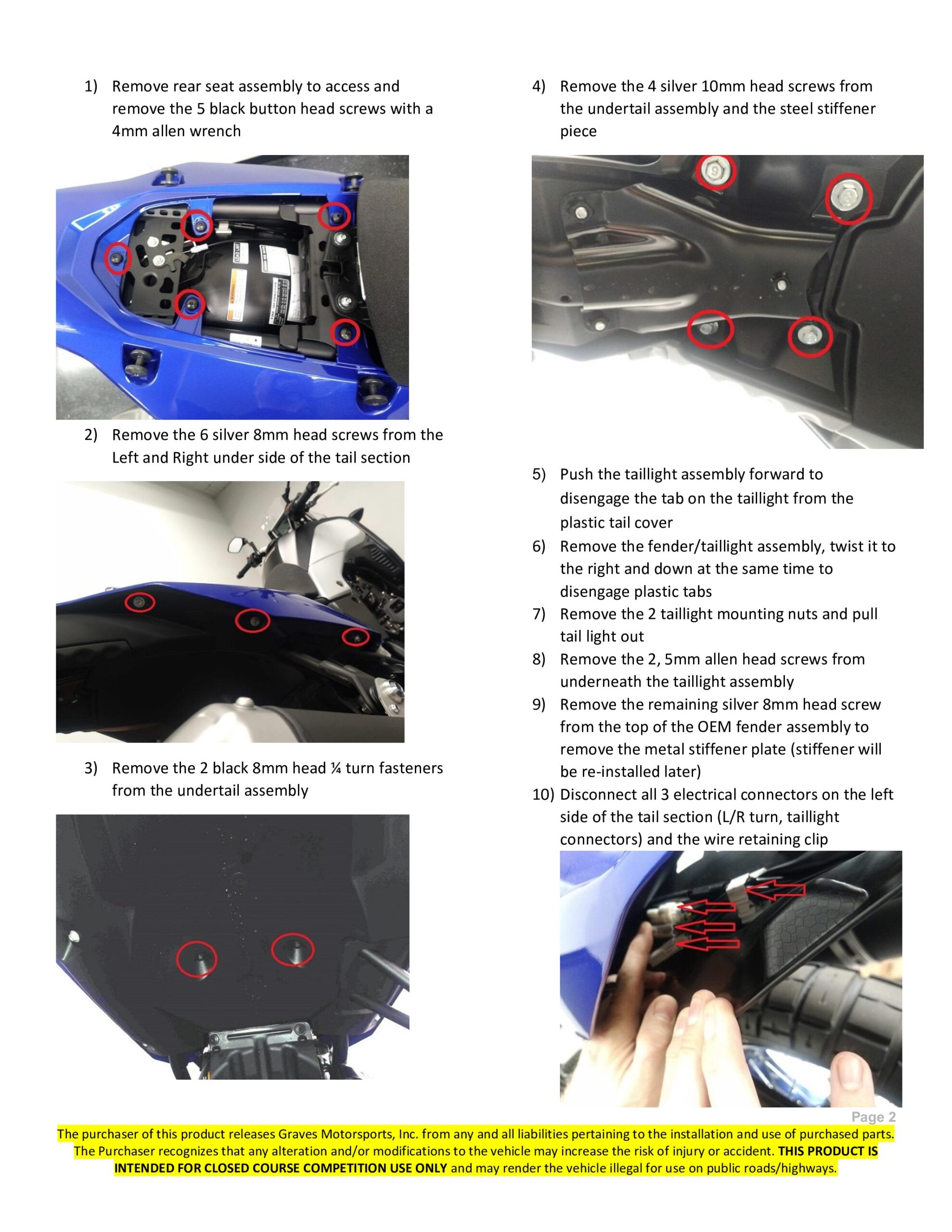 Graves Fender Eliminator Kit - Image 3