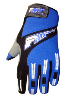 FMX Zaca MX Gloves Blue/White/Black - Unisex Small Textile